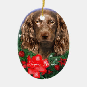 Ornamento de los regalos del navidad del perro de