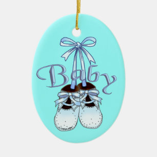 Ornamento de los zapatos de nuestro bebé