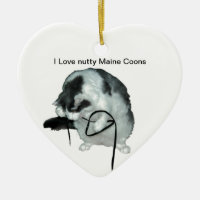 Ornamento de Love nutty Maine Coons