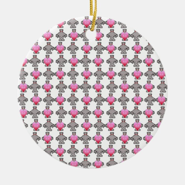 Ornamento de LoveBot de AngryBot (Frente)