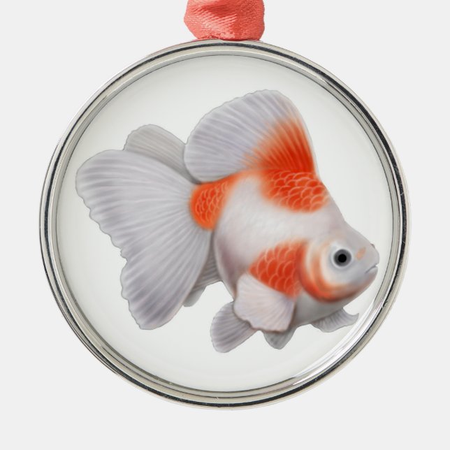 Ornamento de lujo del Goldfish de la cola de (Frente)