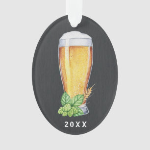 Ornamento de lúpulo del navidad de la cerveza