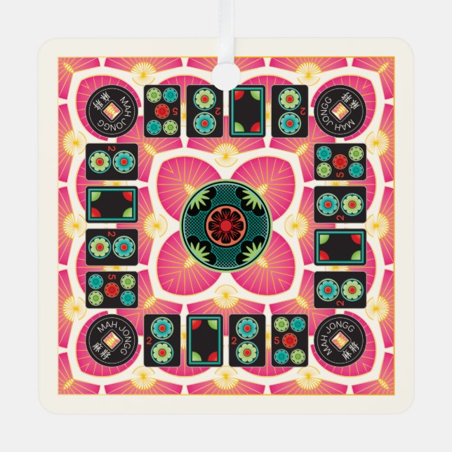 Ornamento de Mah Jongg Fan 2025 (Anverso)