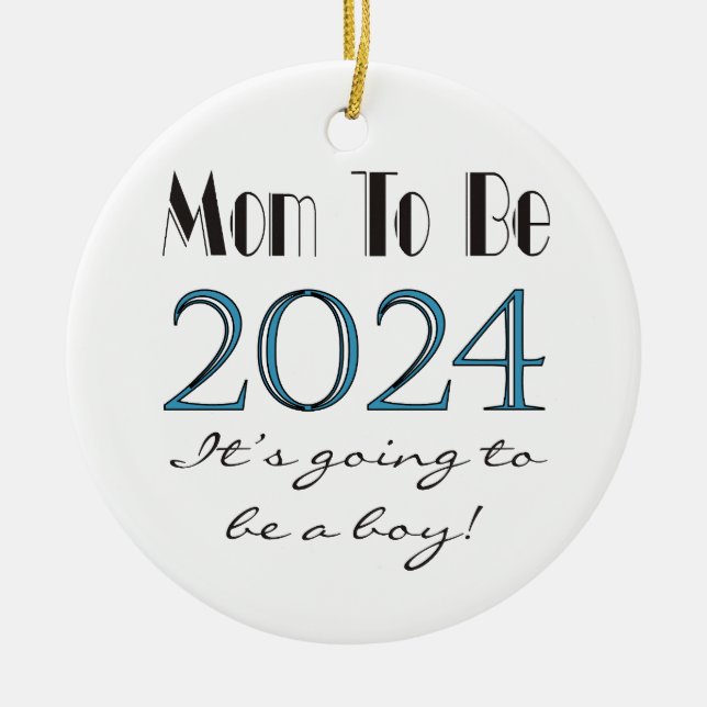 Ornamento de Mamá será Niño 2024 (Frente)