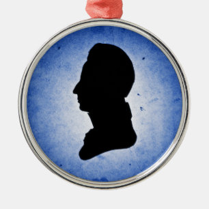 Ornamento de "Man Silhouette on Blue"