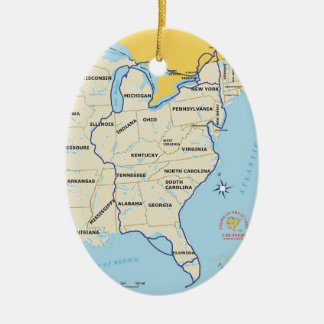 Ornamento de mapa de bucle grande