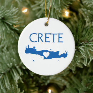 Ornamento de mapa de creta