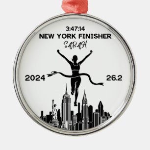 Ornamento de maratón personalizado de Nueva York 2