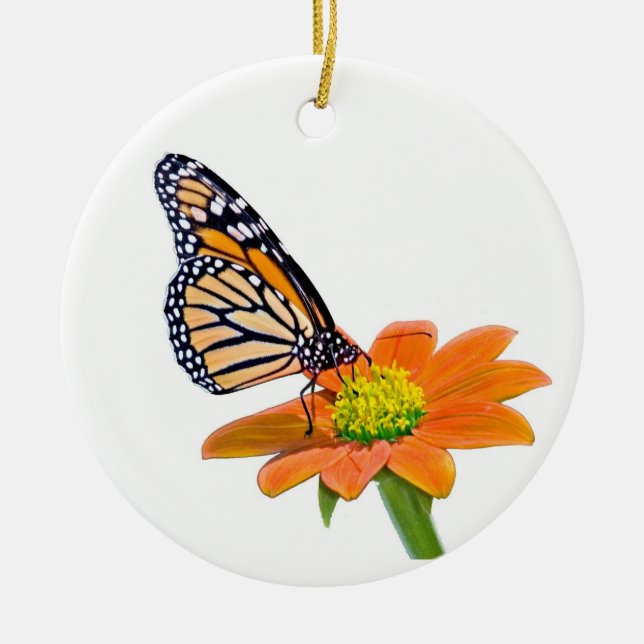 Ornamento de mariposa monarca (Frente)