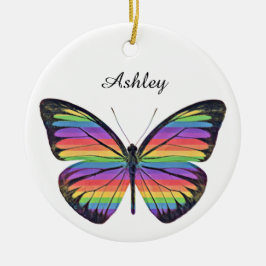 Ornamento de mariposa personalizado