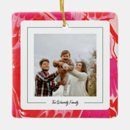 Ornamento de mármol de moras rojas