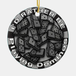 Ornamento de Más bien Jugar Dominoes