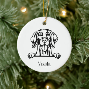 Ornamento de mascota personalizado de perro Vizsla