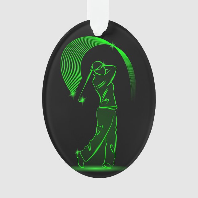 Ornamento de medalla de golf (Anverso)