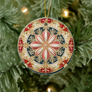 Ornamento de medallón de Candy Cane 14851