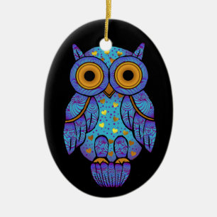 Ornamento de medianoche del óvalo de la locura de