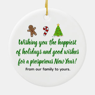 Ornamento de mensajes de navidades