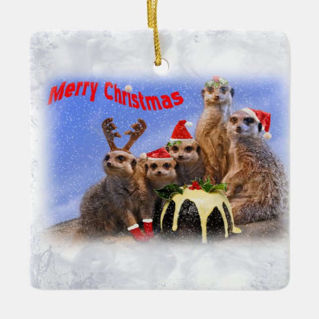 Ornamento de Merry Meerkats (Anverso)