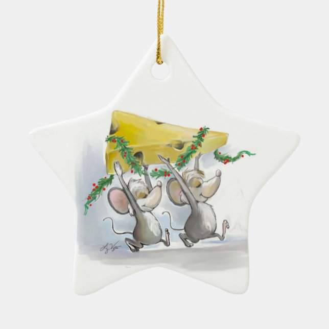 Ornamento de Merry Mice y Mac Star (Frente)