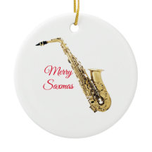 Ornamento de Merry Saxmas