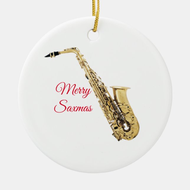 Ornamento de Merry Saxmas (Frente)