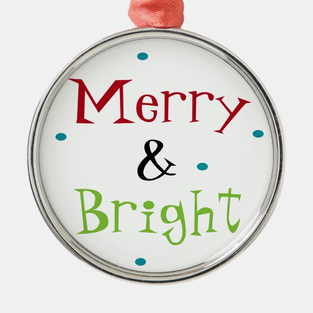 Ornamento de merry y Bright (Frente)