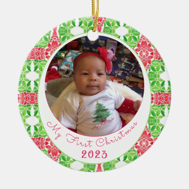 Ornamento de mi primer árbol de Navidad (Frente)