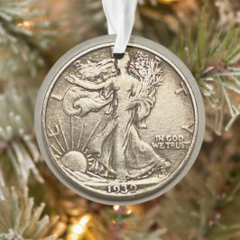 Ornamento de moneda de vacaciones