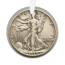 Ornamento de moneda de vacaciones