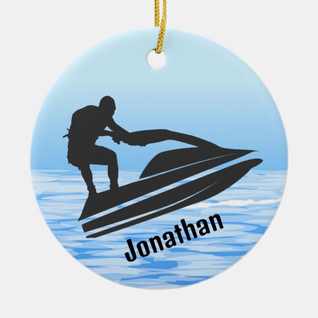 Ornamento de moto acuática personalizado (Frente)