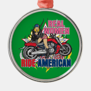 Ornamento de motocicletas norteamericanas de mujer
