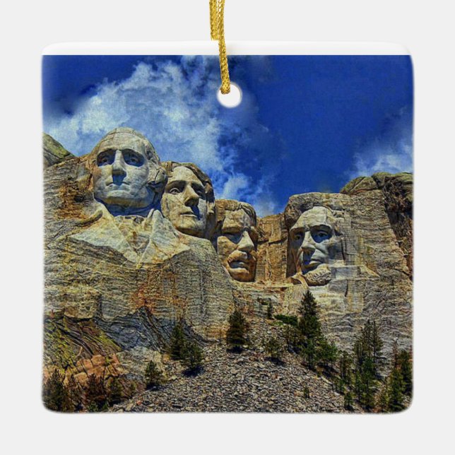 Ornamento de Mount Rushmore Dakota del Sur (Anverso)