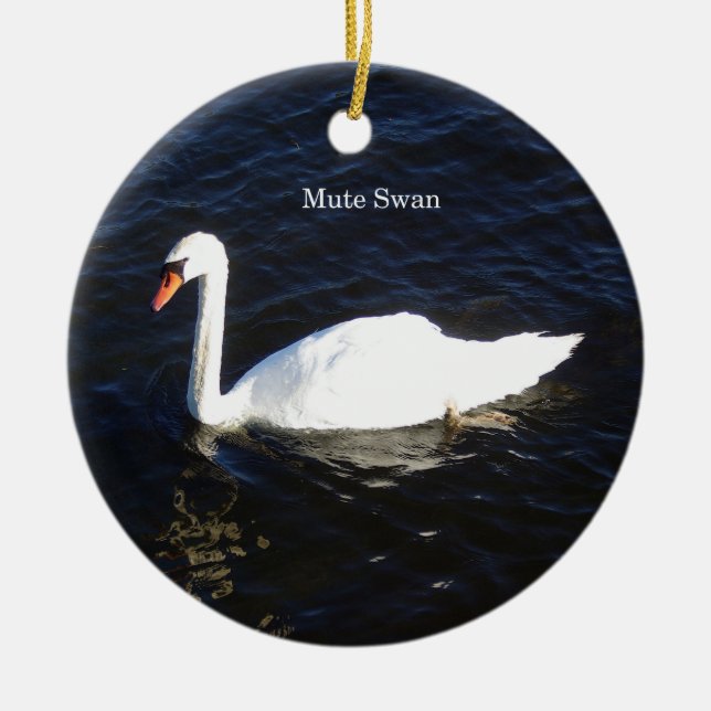 Ornamento de mute Swan (Frente)