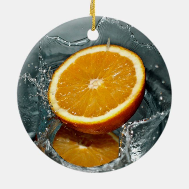 ornamento de naranja Splash (Atrás)