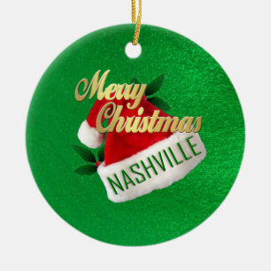 Ornamento de Nashville de las Felices Navidad