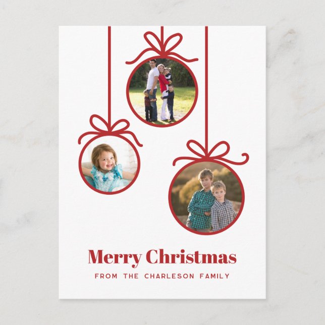 Ornamento de Navidad 3 Foto (Anverso)