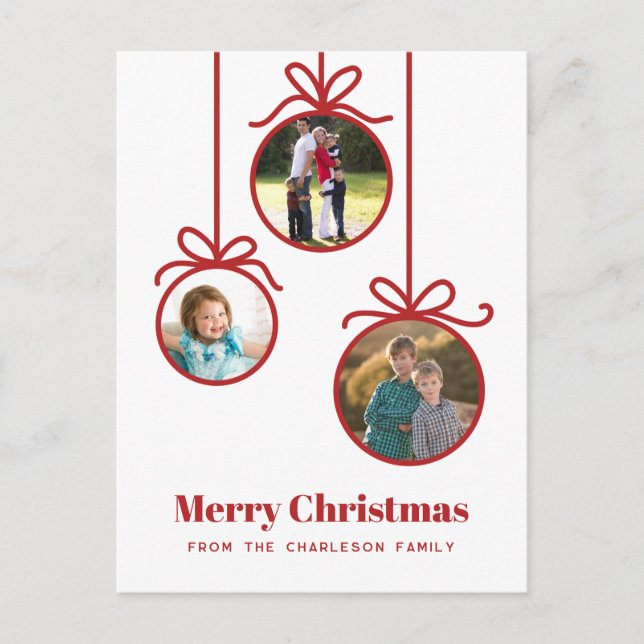 Ornamento de Navidad 3 Foto (Anverso)