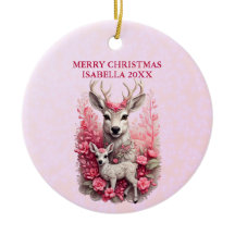Ornamento de Navidad Adorable de Personalizable de