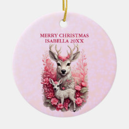 Ornamento de Navidad Adorable de Personalizable de