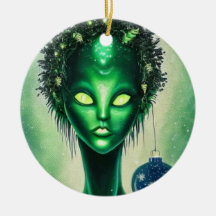 Ornamento de Navidad Alien