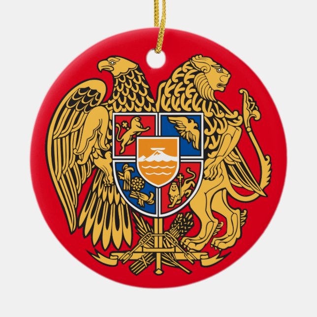 Ornamento de Navidad armenio* Escudo (Frente)