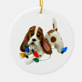 Ornamento de Navidad Basset Hound