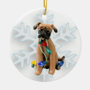 Ornamento de Navidad Black Mouth Cur