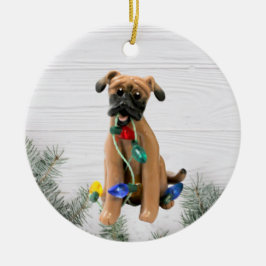 Ornamento de Navidad Black Mouth Cur