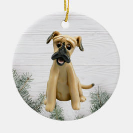 Ornamento de Navidad Black Mouth Cur