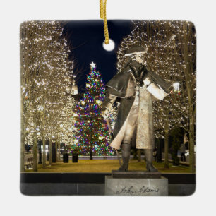 Ornamento de Navidad/Cerámica. Centro Quincy