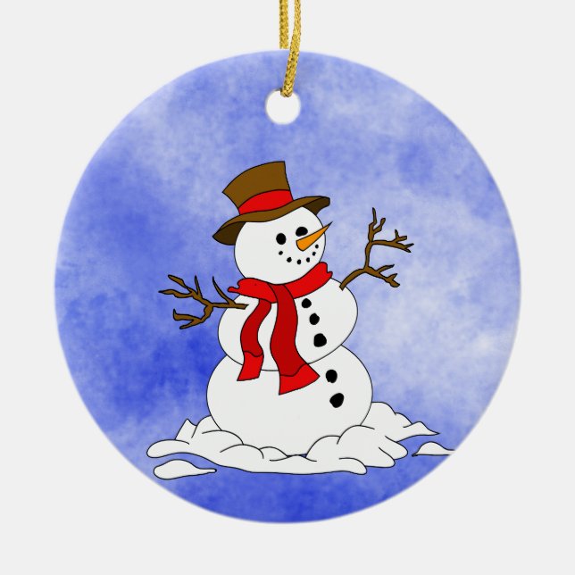 Ornamento de Navidad cerámico (Frente)