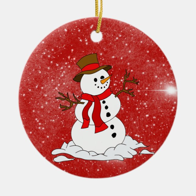 Ornamento de Navidad cerámico (Frente)