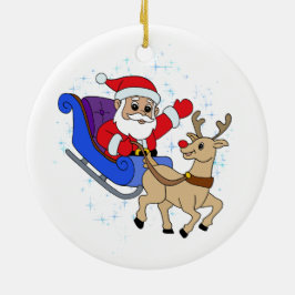 Ornamento de Navidad cerámico