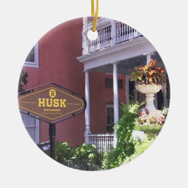 Ornamento de Navidad Charleston, Husk, Charleston (Frente)